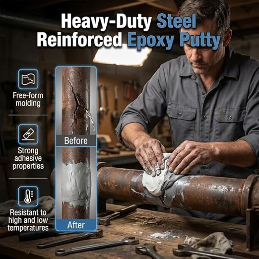 Epoxy Putty Fast Repair Clay, 2-Part Waterproof Repair Filler 3.52oz (3)
