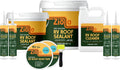 Ziollo RV 35 FT Roof Repair Kit - Roof Repair Kit to Seal and Waterproof, Bond to EPDM Rubber with Sealant (2 Paintable Tape, 4 pk Caulking, 1 Cleaner and 1G & 4G Silicone Pail)