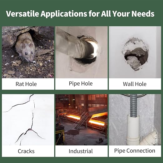 Waterproof Sealant Mastic,Pack of 16 White Seal Putty Waterproof Duct Seal Repair Sealing Clay, Quick Mending Mud for Drain Connection, Wall Hole, Air Conditioning Hole Seal Putty