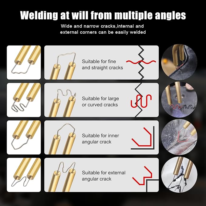 ATOLS Upgraded 220W Cordless Plastic Welder, 1000PCS Staples, USB Rechargeable Cordless Car Bumper Repair Kit with 5000mAh Battery,Hot Stapler Kit, Plastic Welding Kit, Plastic Repair Kit