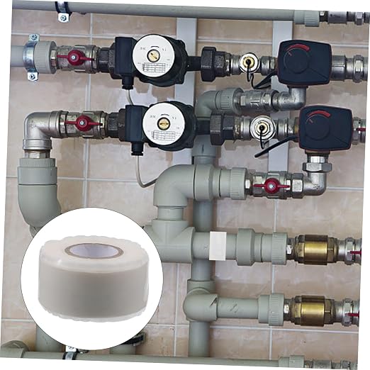 PRETYZOOM High Temperature Resistant Waterproof Silicone Rubber Tape Self-Adhesive Leak Repair Duct Tape for Plumbing Heavy Duty 1 Roll