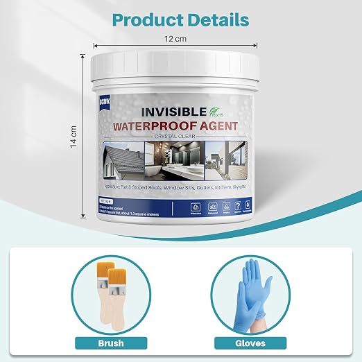 Waterproof Sealant Clear 35oz, Indoor and Outdoor Stop Leaks Coating
