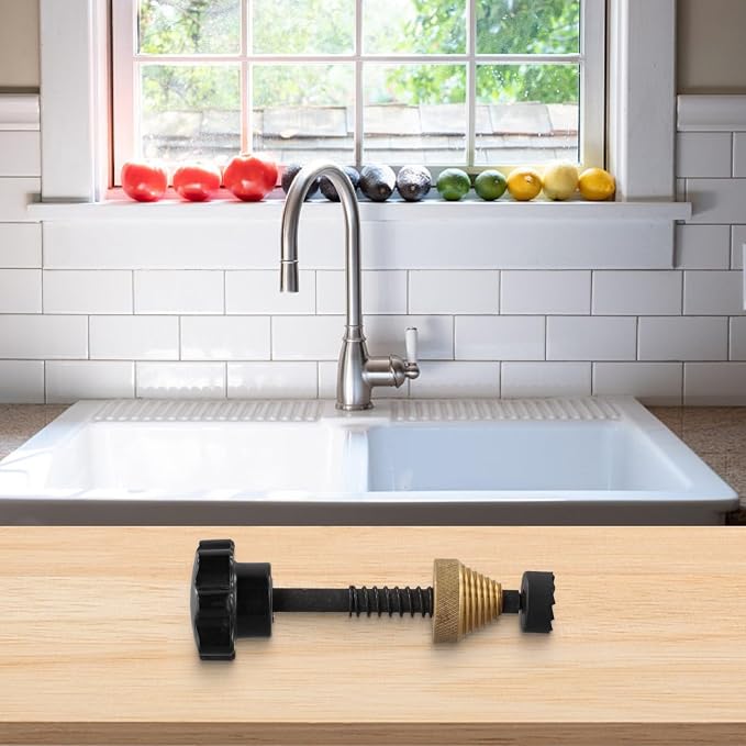 Steel Tap Reseating Tool for Leaking Faucets, Complete Reseater Kit with Guide and Cutters to Fix Sink Basin Bath Taps, Clears Calcium Deposits and Smooths Seats, Essential Home Plumbing Repair Gear