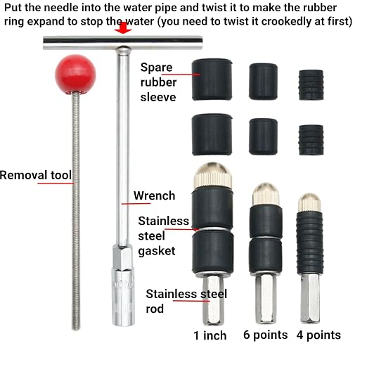 Stainless Steel Pipe Leak Repair Tool Kit Reusable Water Stopper Pins for Copper PVC Pipes Emergency Plumbing