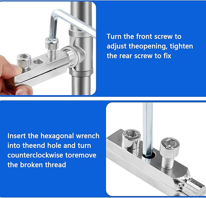 Basin Wrench & Broken Pipe Extractor Tool Set, Plumber Tool for Tight Space