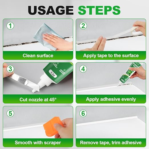 15.6 Oz Silicone Caulk (3 Pack 5.2 Oz) Squeeze Tube Waterproof
