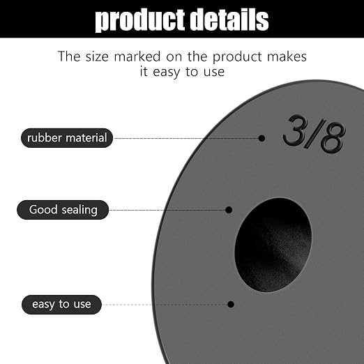 Outdoor Faucet Repair Kit Flat Beveled Rubber Washers (58 Pack)
