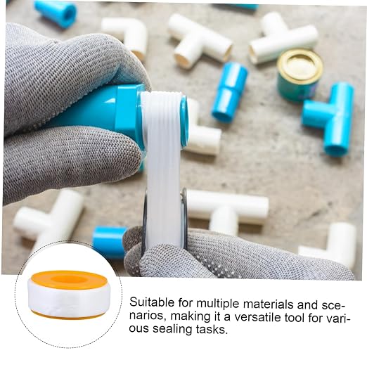 Hemobllo 8 Rolls Sealant Tape Thickened Leak Hose Sealing Tape for Plumbing Multi Material Compatibility and Reliable for Outdoor Use Wide