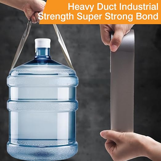 Heavy Duty Duct Tape 2 Inch X 33 Yards, 8.5 Mil Thickness, Multi Purpose Orange Duct Tape, No Residue, Waterproof and Tear by Hand - for Repairs, Industrial, Professional Use (Pack of 2)