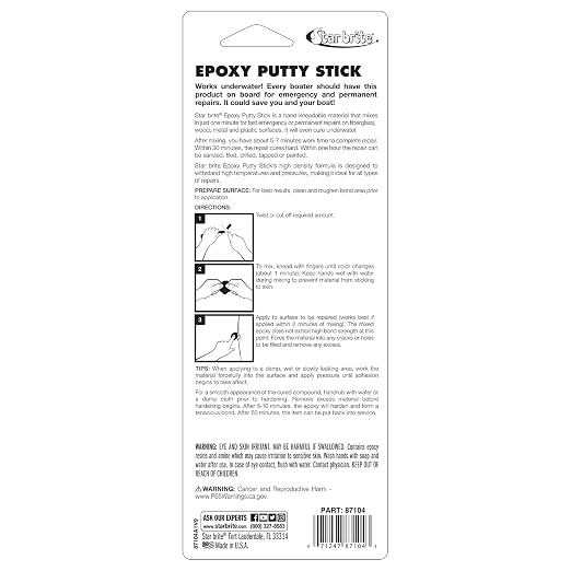 STAR BRITE Epoxy Putty Stick for Quick, Versatile, Permanent Repairs