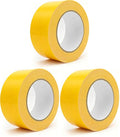 Heavy Duty Duct Tape 2 Inch X 33 Yards, 8.5 Mil Thickness, Multi Purpose Yellow Duct Tape, No Residue, Waterproof and Tear by Hand - for Repairs, Industrial, Professional Use (Pack of 3)