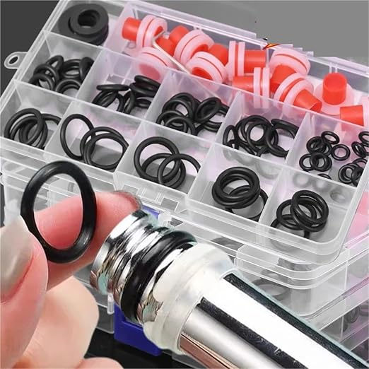Faucet Leak-Proof Sealing Gasket Rubber Faucets Gaskets O-Ring Kit Hose Seal Ring Washer Silicone Plug Repair Assortment Set for Faucet Leak-Proof Sealing＆Replacing Gasket(3 Box (300pcs))