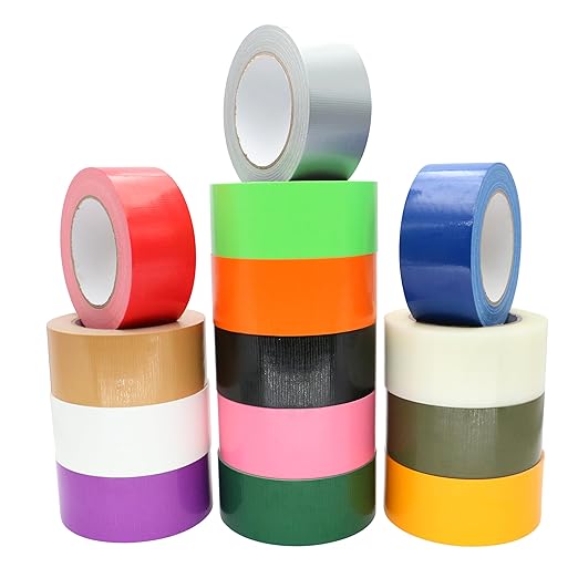 Heavy Duty Duct Tape 2 Inch X 33 Yards, 8.5 Mil Thickness, Multi Purpose Black Duct Tape, No Residue, Waterproof and Tear by Hand - for Repairs, Industrial, Professional Use