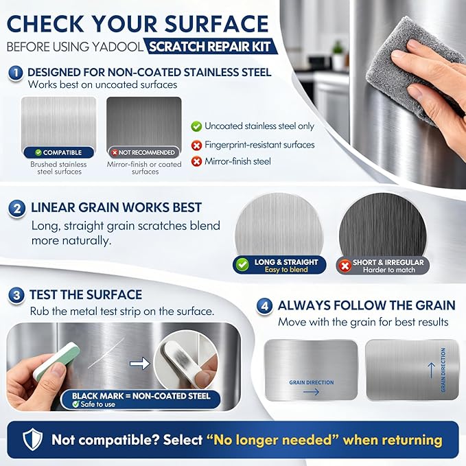 Stainless Steel Scratch Remover Kit for Sinks & Appliances