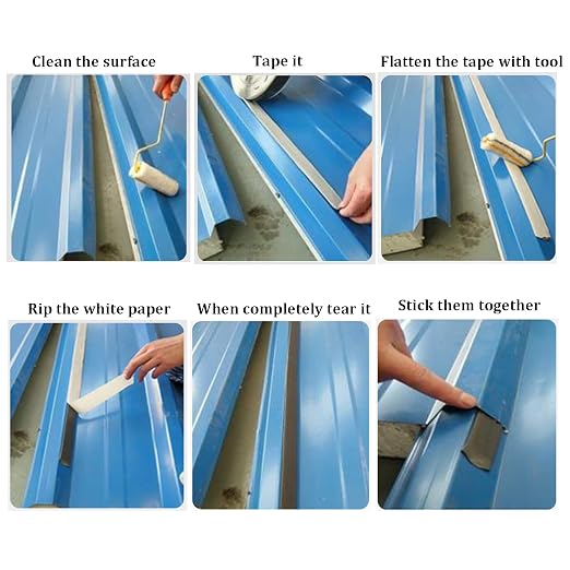 Amonk White Butyl Sealant Tape 16.4Ft Waterproof Sealing Tape for Repairing | Highlight Putty Tape RV Roof Sealing Tape Butyl Tape for Repair Window Glass Boat Sealing Roof Pipe Patching