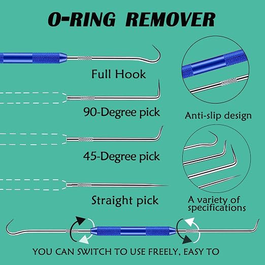XBVV 1140 Pcs 21 Size Faucet O-Ring Assortment Kit with Food Grade Silicone Grease Lubricating for Pressure Washer Rubber Oring Plumbers Seal Repair