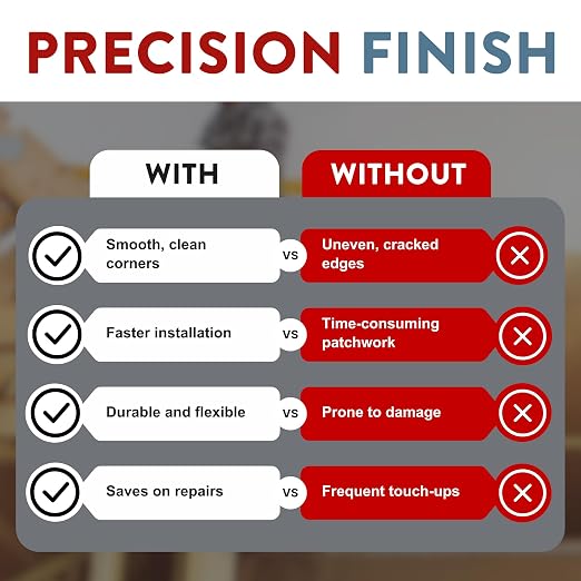 Drywall Tape – Perfect-90° Drywall Repair Corner Tape – Finishes Inside 90 Degrees and Off-Angle Corners – Smooth Finish, Strong Grip, Lays Flat – 2" x100ft