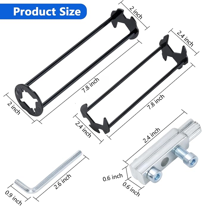 Basin Wrench & Broken Pipe Extractor Tool Set, Plumber Tool for Tight Space