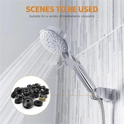 Faucet Washer Kit 116Pcs Leak Fixing Rubber Washers Faucet Washer Assortment Kits Flat Beveled Plumbing Seal
