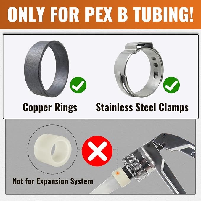SUNGATOR 25-Pack 1/2" PEX Female Adapter, PEX Fittings 1/2 Inch, Brass | Crimp Fitting for PEX Pipe
