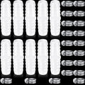 Treela 10 Set Plastic Hose Barb Fitting 3/8" x 3/8" Pipe Connectors Barbed Splicer Mender Joint Adapter Union with 20 Pcs Hose Clamps for Household Adapters Fuel Gas Liquid Air Repair