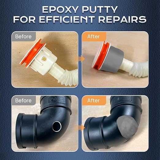 Boncart High Strength AB Epoxy Putty, 200g Steel Reinforced Repair Filler | Waterproof, Multi-Purpose, for Metal, Wood, Tile & Ceramics, Ideal for Bonding, Repairing & Sculpting (Grey)