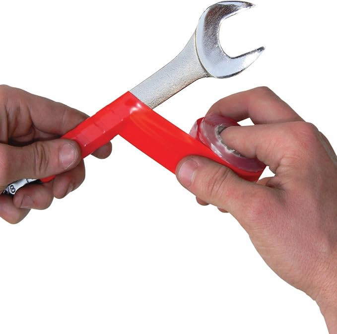 Super Glue Red E-Z Fuse Tape, Silicone Self-Fusing Tape, Insulates up to 8,000 Volts, Permanent & Flexible, Works Wet or Dry, High-Temperature Range (-60°F to +500°F), Ideal for Repairs & Sealing `