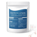 Steel Reinforced Epoxy Putty,Strong Clay Iron Adhesive,Waterproof 2-Part Repair Clay,High Strength Epoxy Clay,Multi-Purpose Filler Putty for Cracks Holes Pipes, Drillable Sandable Paintable (1pcs)