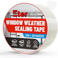 ETERART Transparent Weatherproof Seal Tape for Rain Leaks, 2" x 30Yds | Heavy Duty Adhesive for Winter Drafts, No-Residue Weather Stripping for RVs, Windows, Doors & Renters, easy tear
