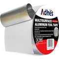 ADHES Heavy Duty Aluminum Foil Tape 4 Inch x 210 Feet(70 Yards) | Heat Resistant & Waterproof Silver Duct Tape – High-Temperature HVAC Tape for Ductwork, Sealing, Insulation, and Repairs