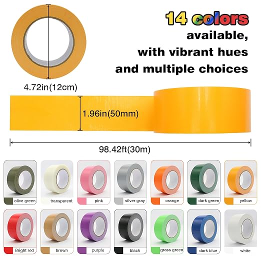 Heavy Duty Duct Tape 2 Inch X 33 Yards, 8.5 Mil Thickness, Multi Purpose Pink Duct Tape, No Residue, Waterproof and Tear by Hand - for Repairs, Industrial, Professional Use (Pack of 3)