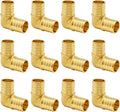 SUNGATOR 12-Pack 1 Inch PEX 90 Degree Elbow, PEX Fittings 1 Inch Elbow | Brass