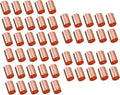 EZ-FLUID Plumbing (Pack of 50) 1" C X C LF Copper Slip Coupling Pressure Copper Fitting Without Stop,Sweat Solder Connection for Residential,Commercial.