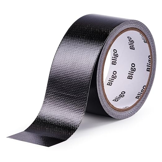 Heavy Duty Waterproof Repair Tape Multipurpose Black 2 Inch x 25 FT | for RV Awning, Tent, Tarp, Sail and Boat Cover, Outdoor Fabric Repair Patch, UVproof, Indoor Outdoor Use