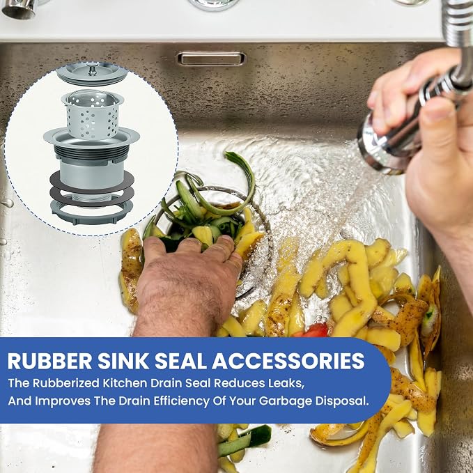 2 Pcs Kitchen Sink Drain Garbage Disposal Gasket