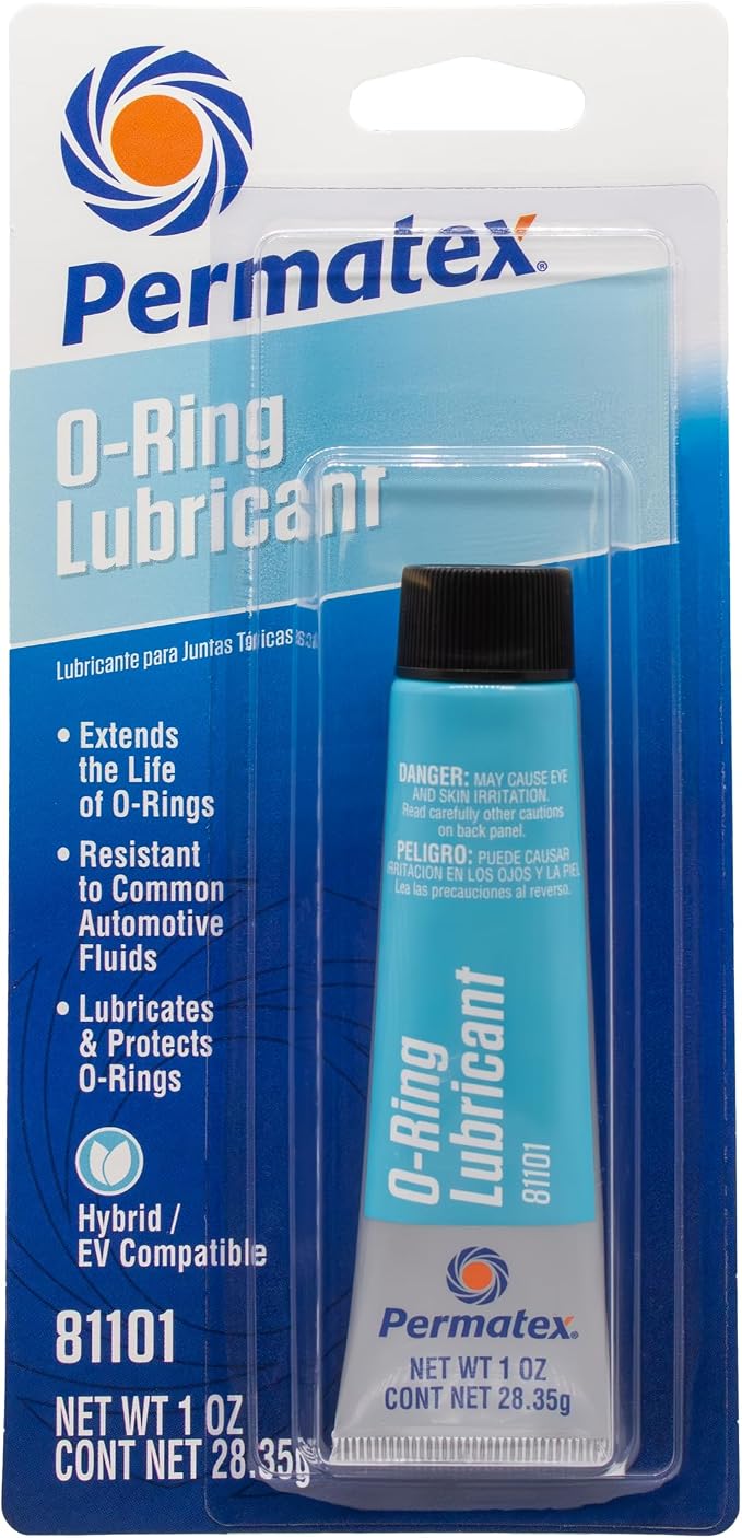 Permatex 81101 O-Ring Lubricant Lubricates & Extends Life of O-Rings, Gaskets, Seals, Pressure Plugs & Valves, Pool Pumps & Filters, Water Faucet Valves, Food Grade Certified, 1 OZ