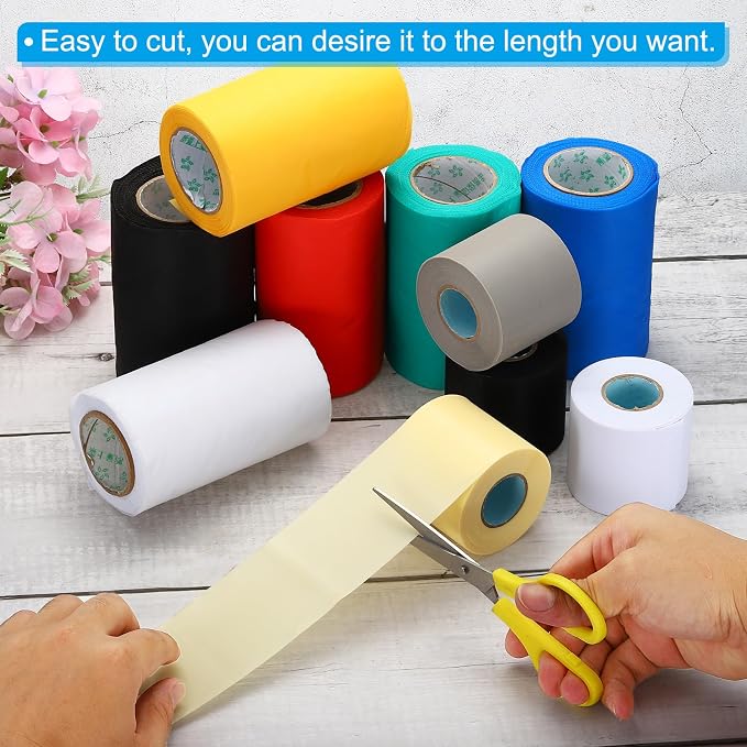 PATIKIL 2.4" x36.1ft Pipe Wrapping Tape, 2 Pack PVC Duct Tape Pipes Insulation Air Conditioner Tube Wrap Waterproof Non Adhesive for HVAC Electrical Black