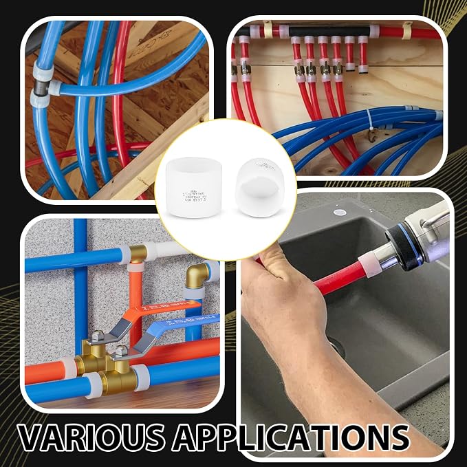 200 Pack Foskan 3/4 Inch PEX A Expansion Rings Sleeves | Compatible with PEX A Pipe and expansion Fittings,F1960