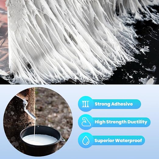 ADHES Upgrade Butyl Tape Waterproof Tape, 1.2mm Thick, 8 inch x 16 feet | Aluminum Foil Tape Butyl Sealant Tape for RV Repair, Window, Boat and Pipe Sealing, Glass & EDPM Rubber Roof Patching, Silver