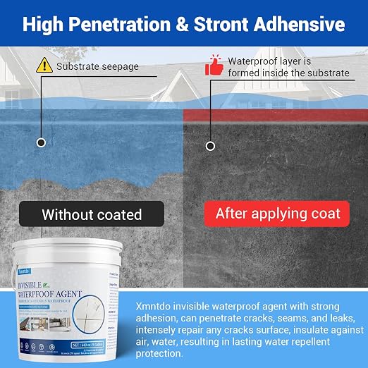 Transparent Waterproof Coating, 5 Gallon Clear Anti Leakage Sealant