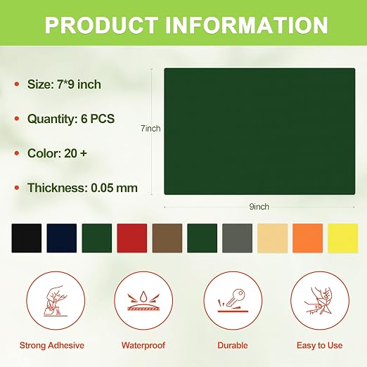 TIANLDD Waterproof Repair Tape for Boat Covers,Tents,Tarp,RV Awning，Fabric Repair Tape(Gemstone Green)
