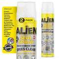 Alien Tape Sealant Spray 2Pk, Waterproof and Air Tight Liquid Rubber Spray Seals, Prevents and Patches Leaks, Protects Surfaces, Works on Most Materials, Long Lasting, Dries Clear - 2 Cans (28 Oz)