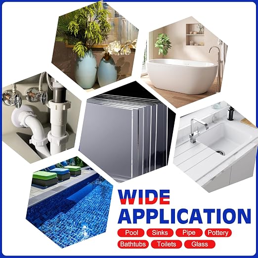 Epoxy Putty 227g White 2-Part Underwater Pool Putty Leak Crack Hole Repair | Waterproof putty for pools. Fixes leaks, cracks & holes. Bonds to metal, ceramic, plastic, wood & tile. Also for plumbing.