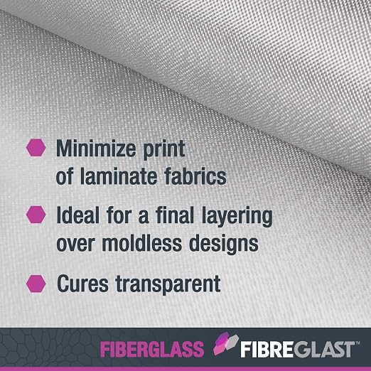 Fibre Glast Fiberglass Cloth Tape, 2in Wide — Premium Plain Weave Glass Fiber Mesh Roll with Finished Edges — Marine Repair, Reinforcement, Sleeve, Pipe & Tank Winding – 10 Oz, 10 Yards, Made in USA