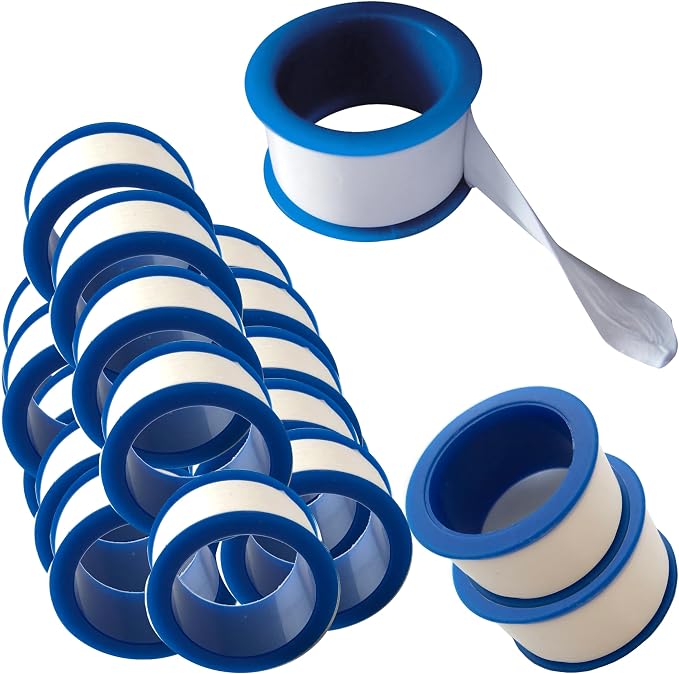 Thread Seal Tape 60" Thread Roll Bulk | White | Pipe Repair Sealing and Plumbing Installation Wrap (100)