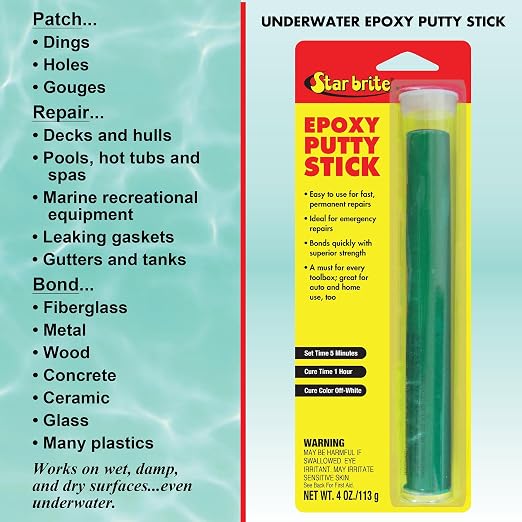 STAR BRITE Epoxy Putty Stick for Quick, Versatile, Permanent Repairs