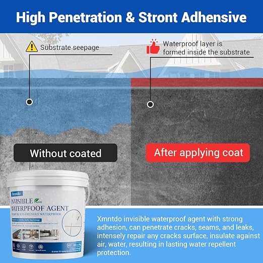 Transparent Waterproof Coating Sealant 280 Oz (8 KG)
