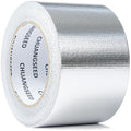 CHUANGSEED Adhesive Aluminum Foil Fiberglass Heat Shield Tape 3in x 90ft, Reflective Material Cool Tape Self-Adhesive for HVAC, Pipe, Auto,High Temp Protection
