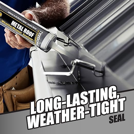 Titebond WeatherMaster Metal Roof Sealant, Copper – Polymer Caulk 62621, 9.5 Oz.