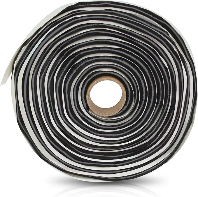 Coitak Butyl Sealant Putty Tape, 3/8" x 13 Feet Extra Thick | Rubber Sealant, Leak Proof, RV Repair, Window Glass Boat Sealing, Patching